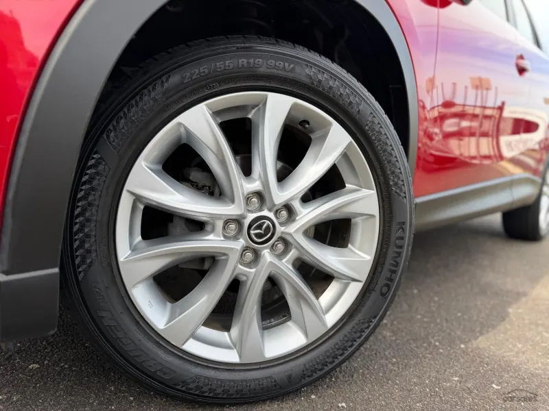 Close-up of a wheel on a car at the Preston yard